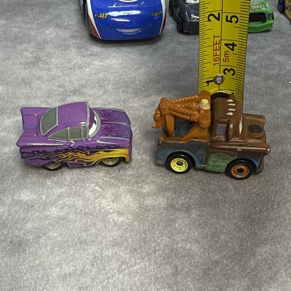 Disney Pixar Cars Mini Racers Lot Mater Ramone Cruz XRSJackson Hicks Lil Torquey - Picture 4 of 12